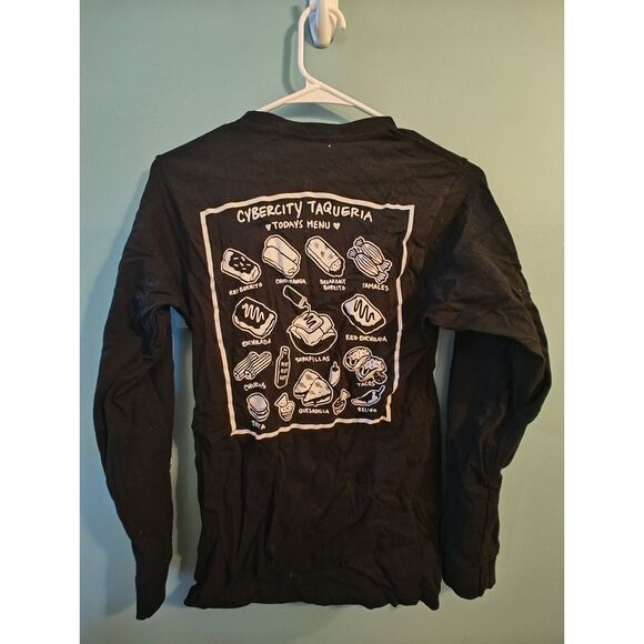 Hyperpop Black/White Graphic Tee "Cybercity Taqueria" from MeowWolf - Picture 2 of 6